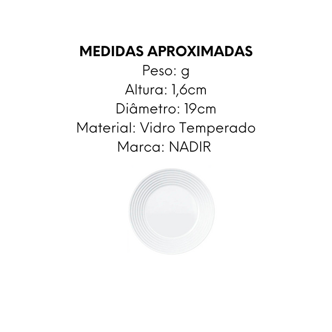 Prato Sobremesa Saturno Vidro Temperado Main Image
