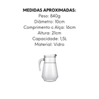Jarra Bar de Vidro 1,5L Nadir
