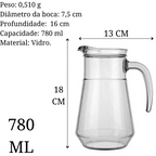 Jarra de Vidro 780ml Nadir