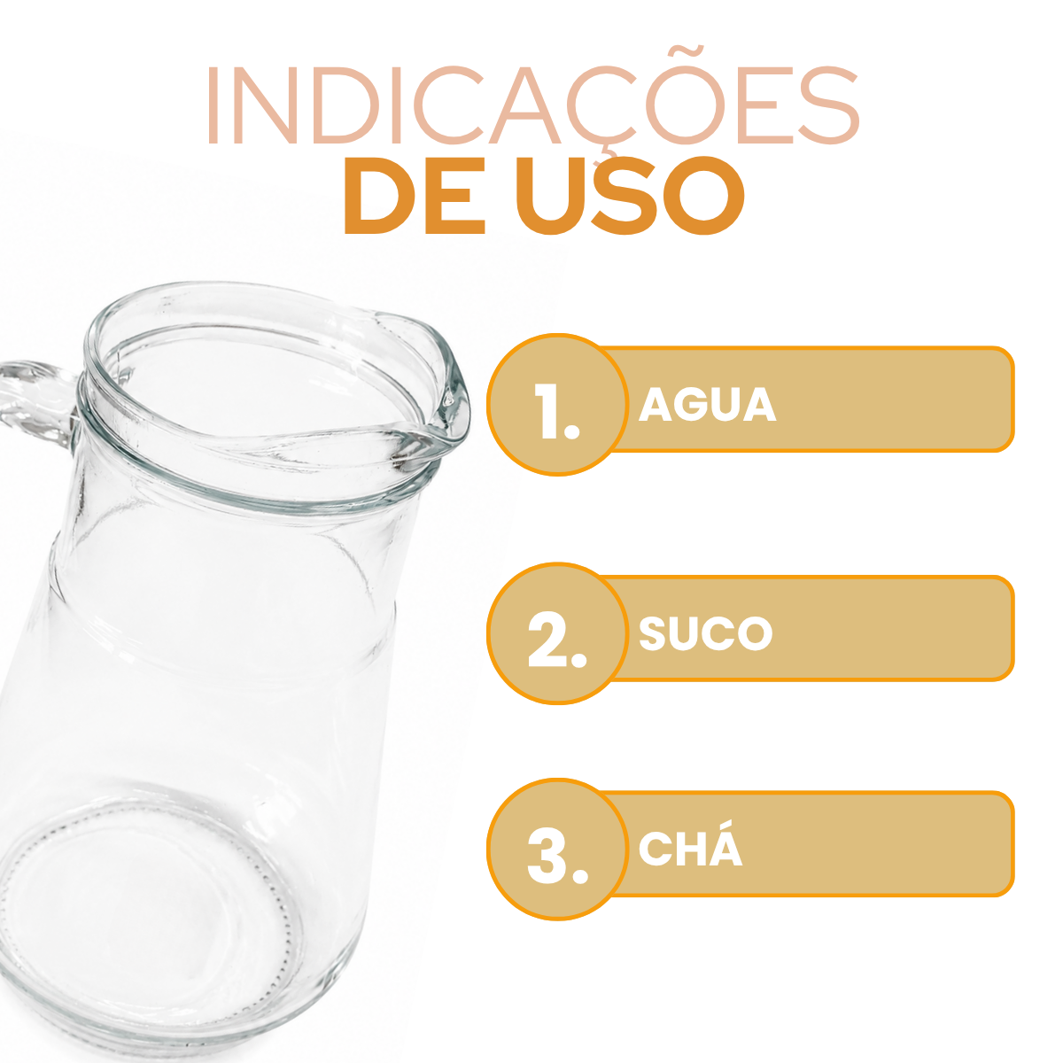Jarra de Vidro 780ml