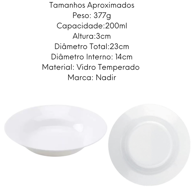 Prato Fundo Opaline Vidro Temperado Main Image