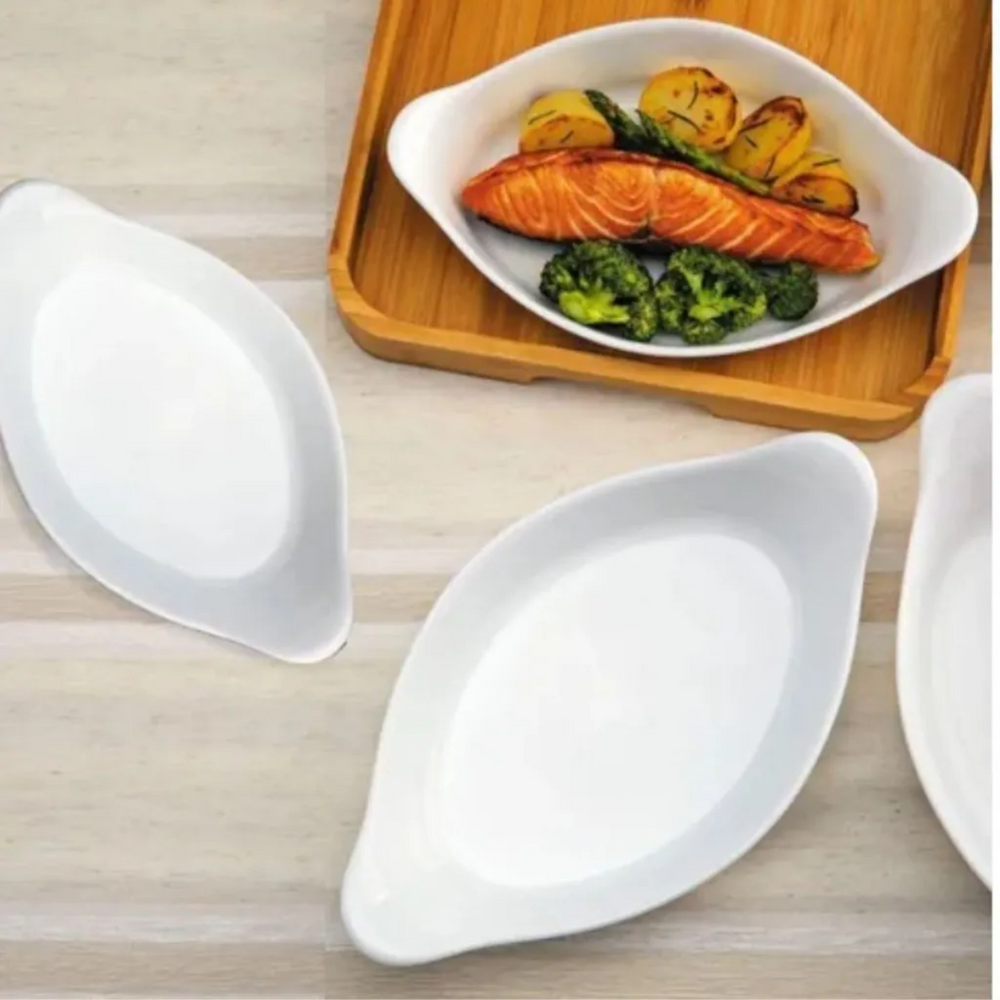 Assadeira Pequena Opaline Oval 600ml Nadir