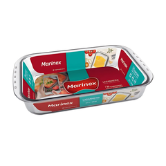 Travessa Lasanheira Marinex 3,7L de Vidro Temperado - A Gourmet