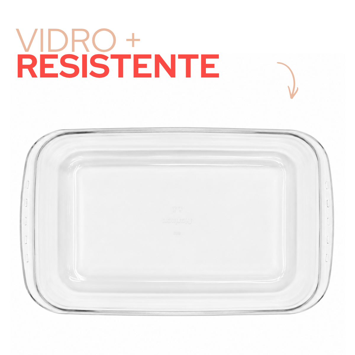 Lasanheira Marinex 5 Litros Vidro