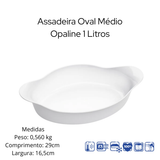 Assadeira Opaline Médio 1 Litro