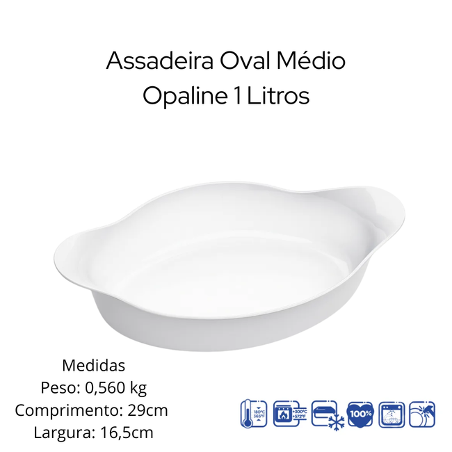 Assadeira Opaline Médio 1 Litro Main Image