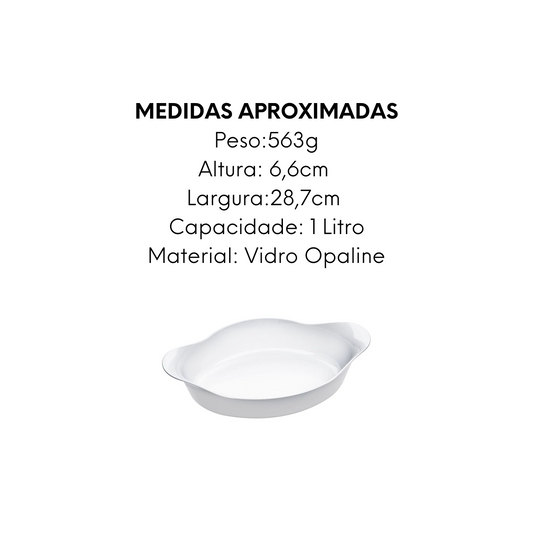 Assadeira Opaline Média 1L