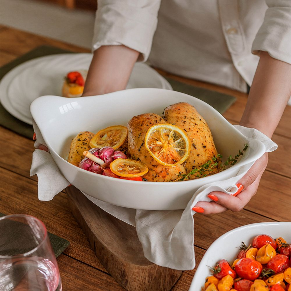 Assadeira Opaline Oval Grande 1,6L Nadir