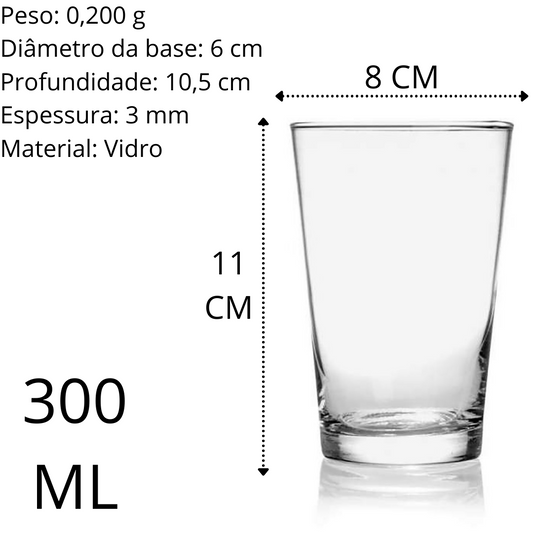 Copo Caldereta Classic 300ml Vidro