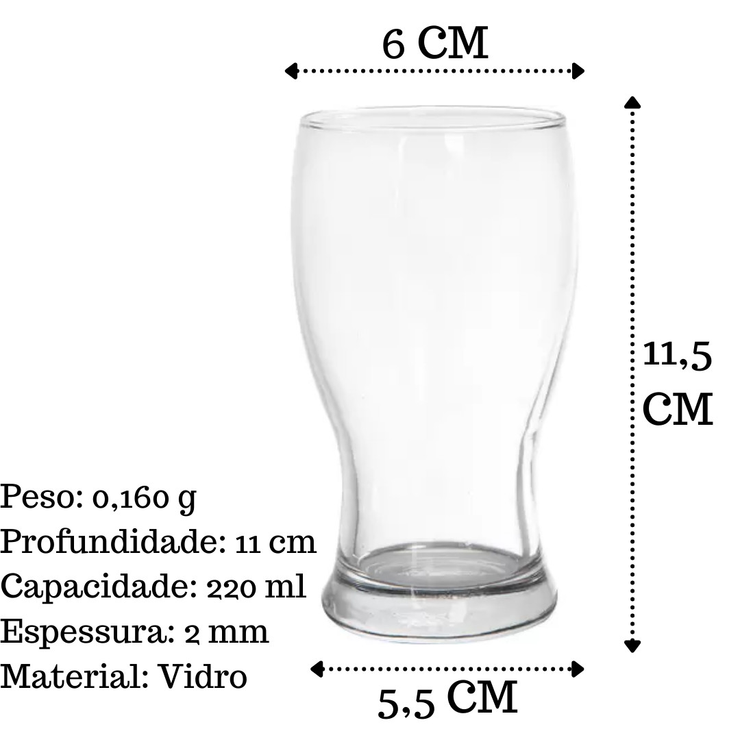 Copo Frevo de Vidro 220ml Nadir Nadir