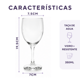 Taça Vinho Imperatriz Vidro