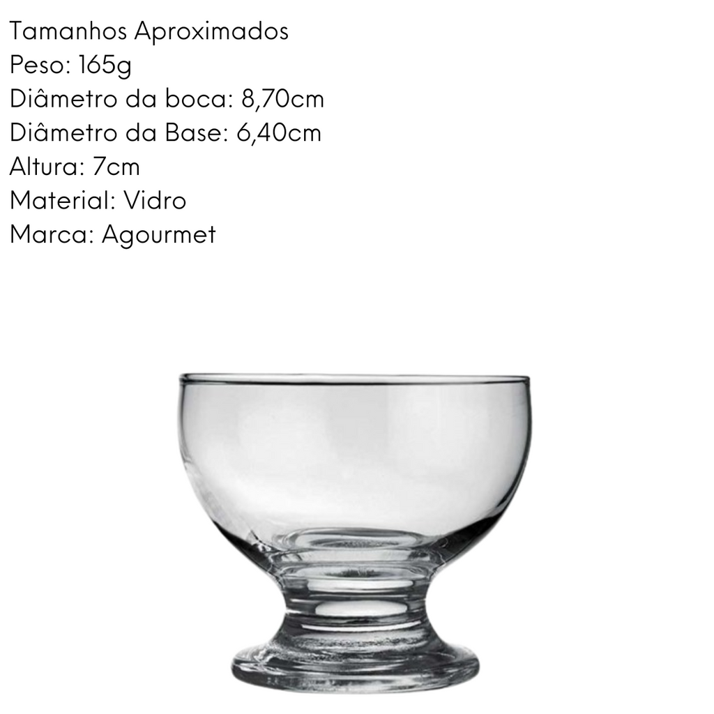 Taça Paulista de Sobremesa 220ml Nadir