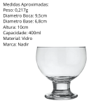 Taça Paulista Sobremesa de Vidro 400ml Main Image