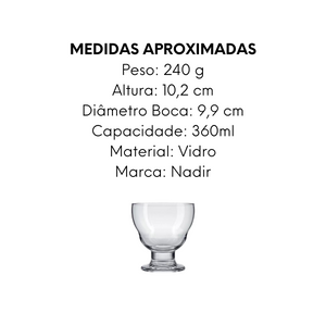 Taça Sorvete Samba Nadir 360ml Nadir