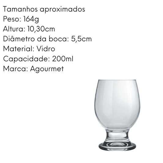 Taça Paulista de Vidro 200ml