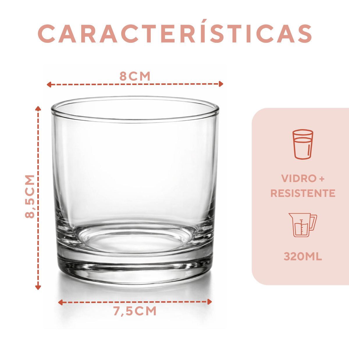 Copo Cylinder Rocks 320ml