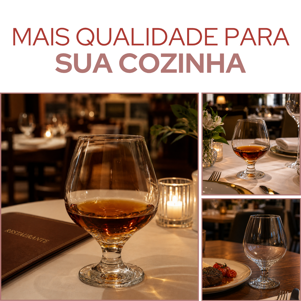 Taça Windsor Conhaque 330ml Vidro