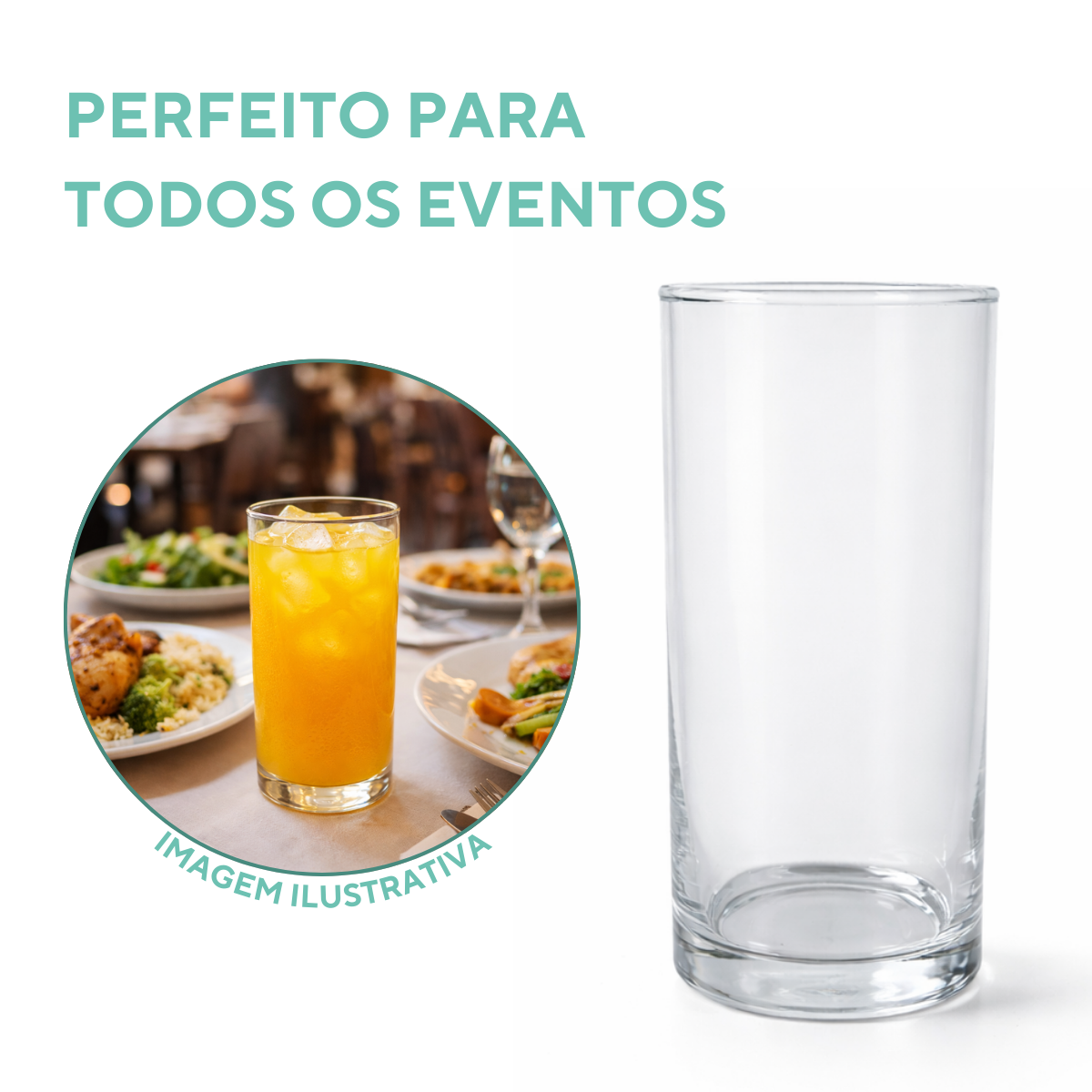 Copo Vidro Cylinder 300ml