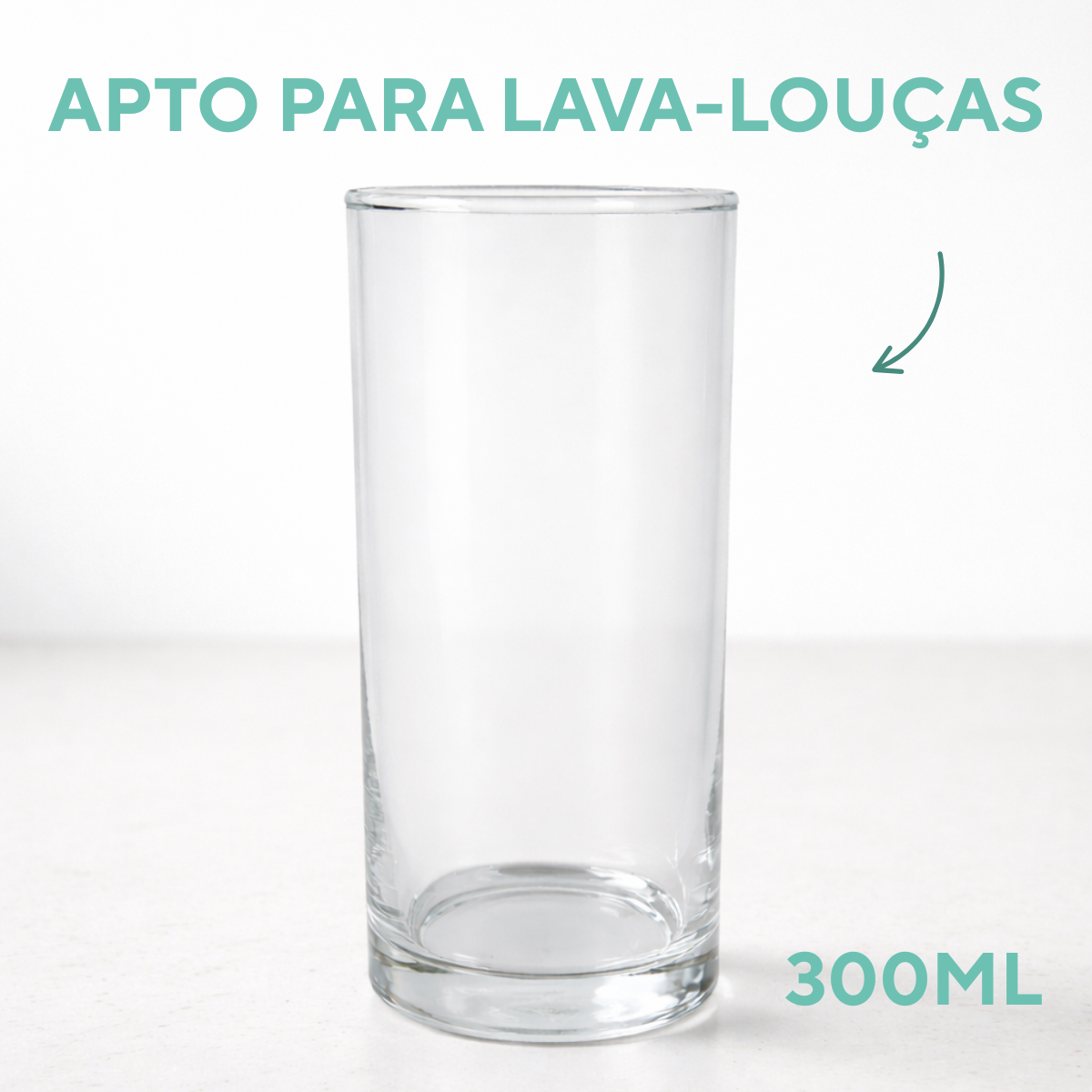 Copo Vidro Cylinder 300ml