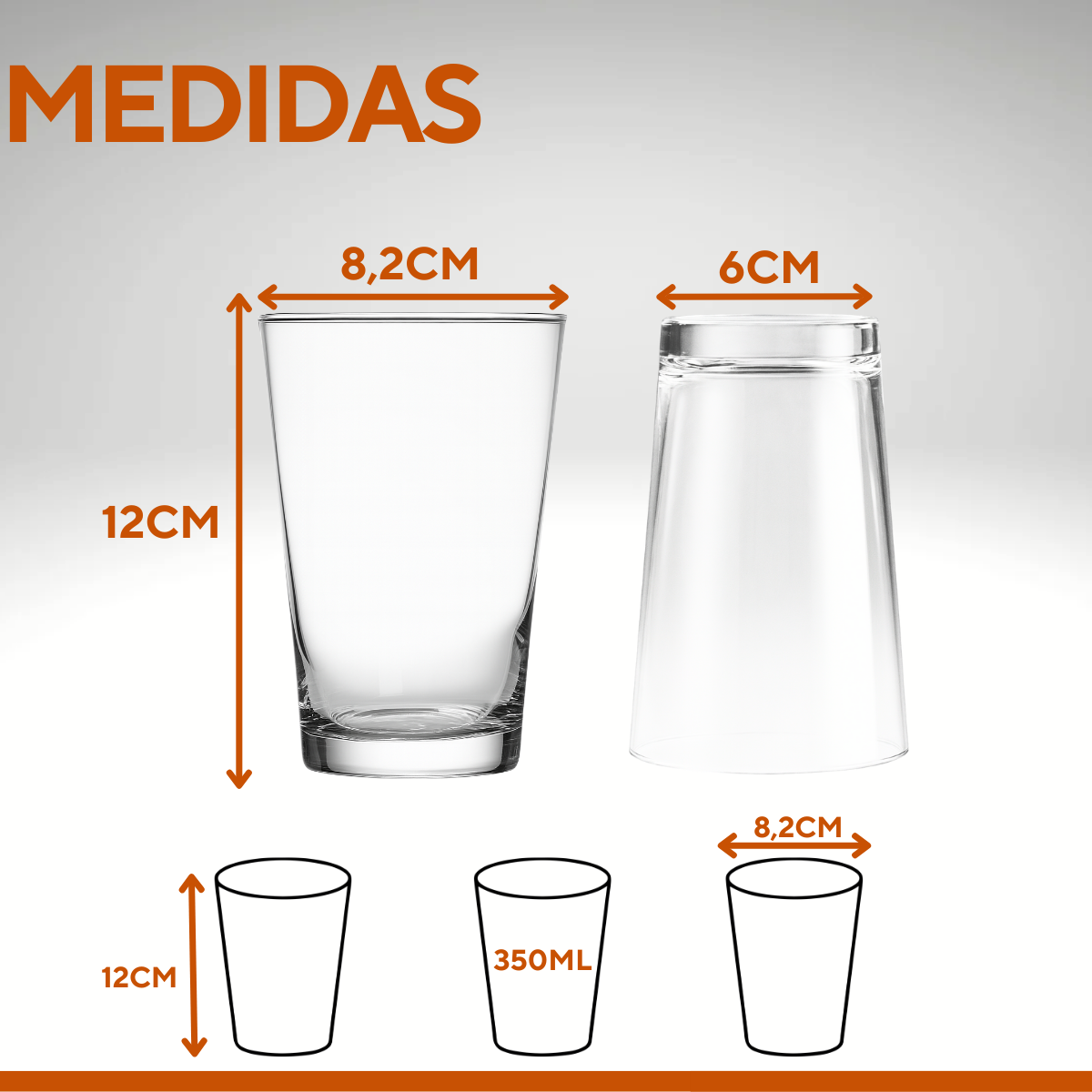 Copo Caldereta Vidro 350ml