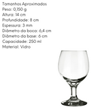 Taça de Água Gallant 320ml de Vidro Nadir