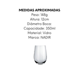 Copo Dubai 350ml de Vidro - A Gourmet
