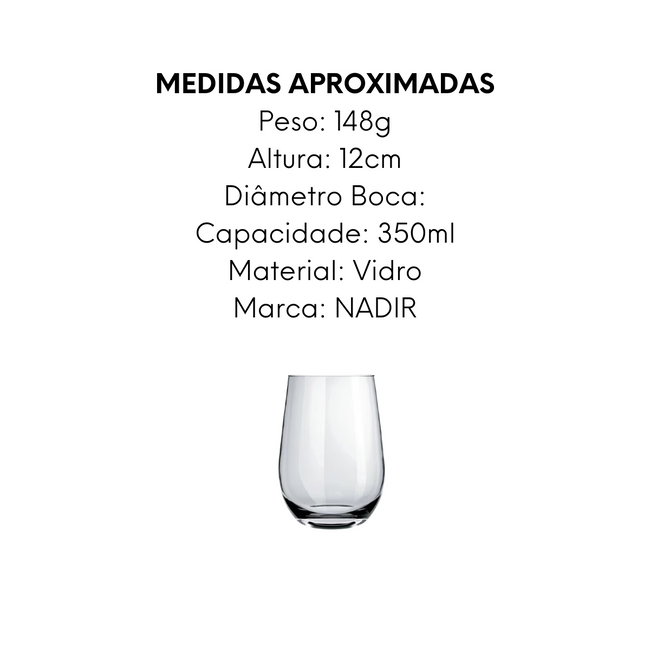 Copo Dubai 350ml de Vidro Main Image