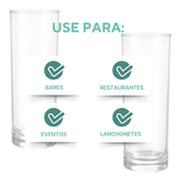 Copo Vidro Cylinder Tubo 300ml