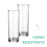 Copo Vidro Cylinder Tubo 300ml