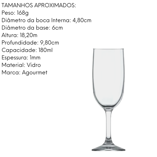 Taça Champangne Gallant 180ml Main Image