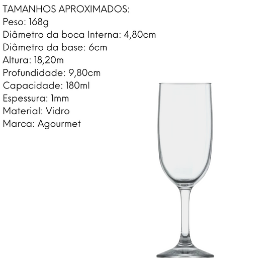 Taça Champangne Gallant 180ml