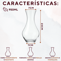 Decanter vidro malbec 950ml