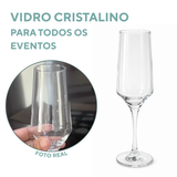 Taça Champanhe Flute Vidro 225ml