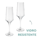 Taça Champanhe Flute Vidro 225ml