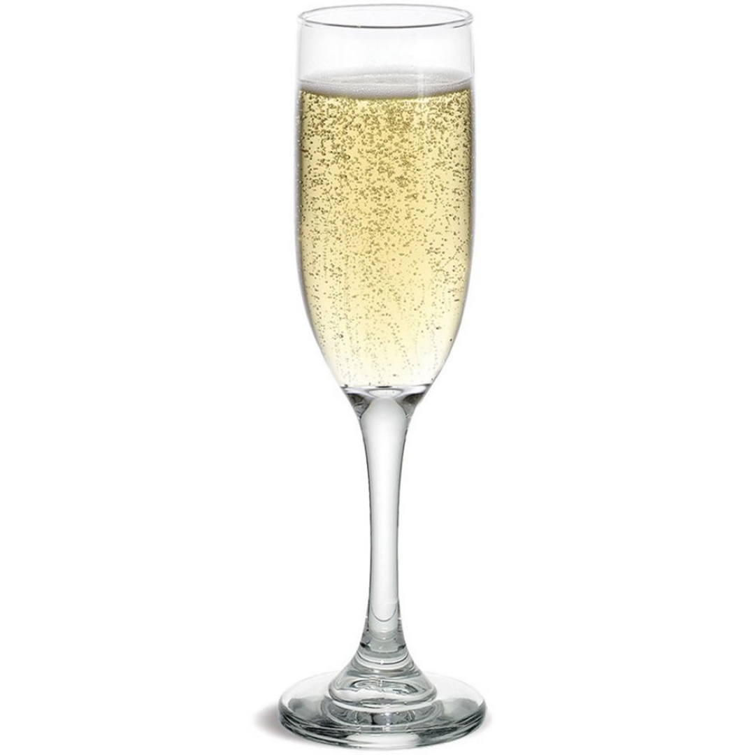 Taça Champangne Imperatriz de Vidro 220ml Nadir