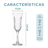 Taça Lirio Champanhe Vidro 195ml