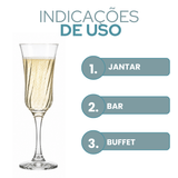 Taça Lirio Champanhe Vidro 195ml