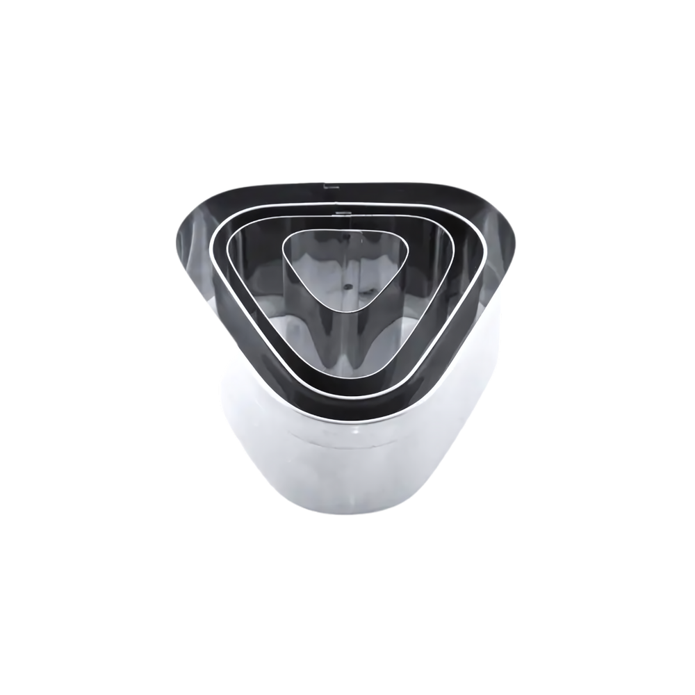 Jogo 4 Cortadores de Esfiha de aço inox - A Gourmet