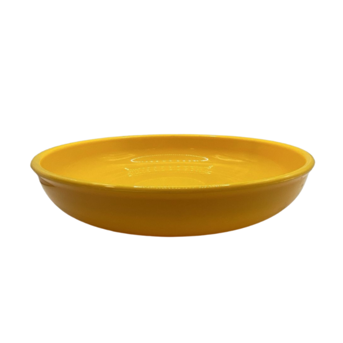 Prato de Polipropileno Amarelo 25cm - A Gourmet
