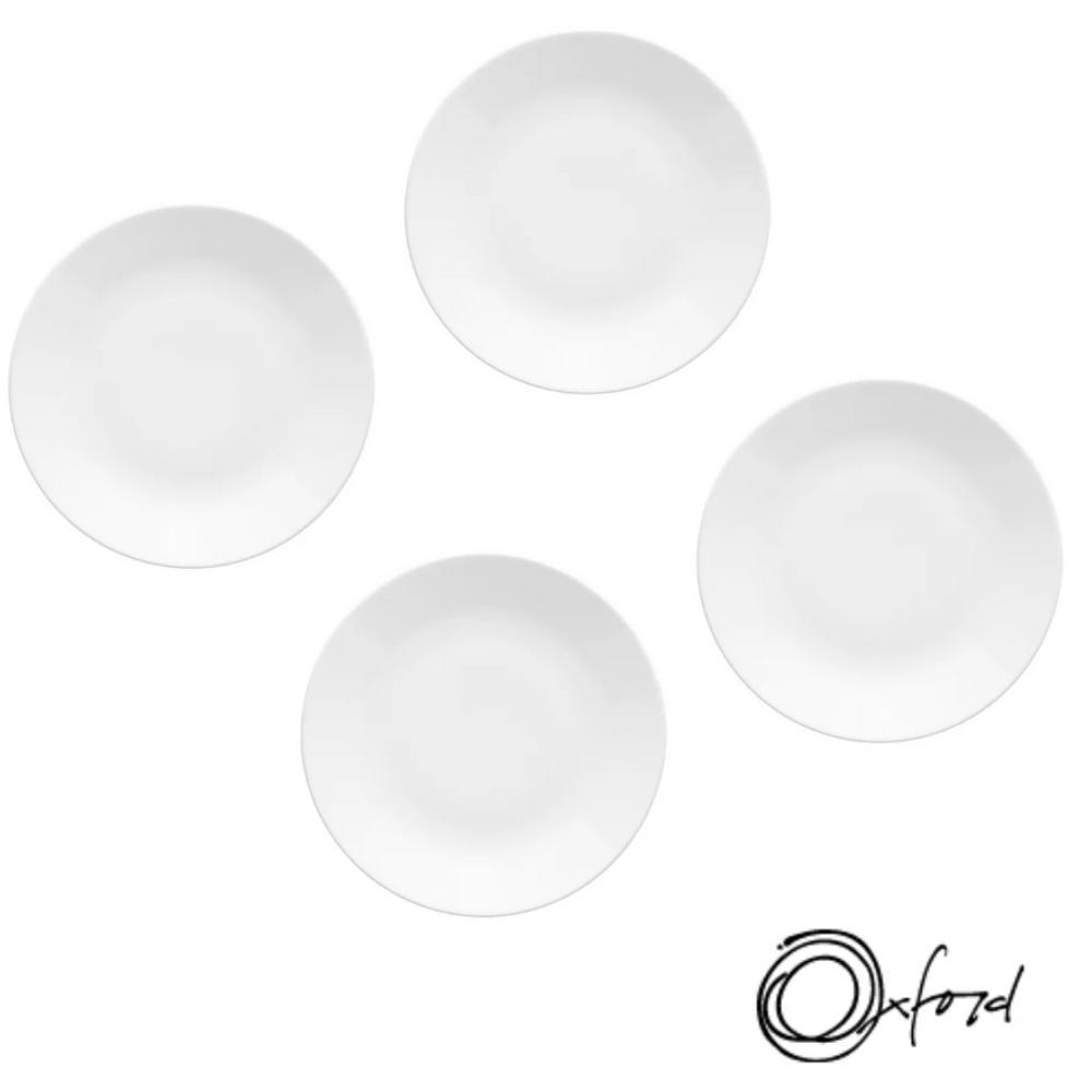 Kit 6 Prato Raso Coup White Oxford - A Gourmet