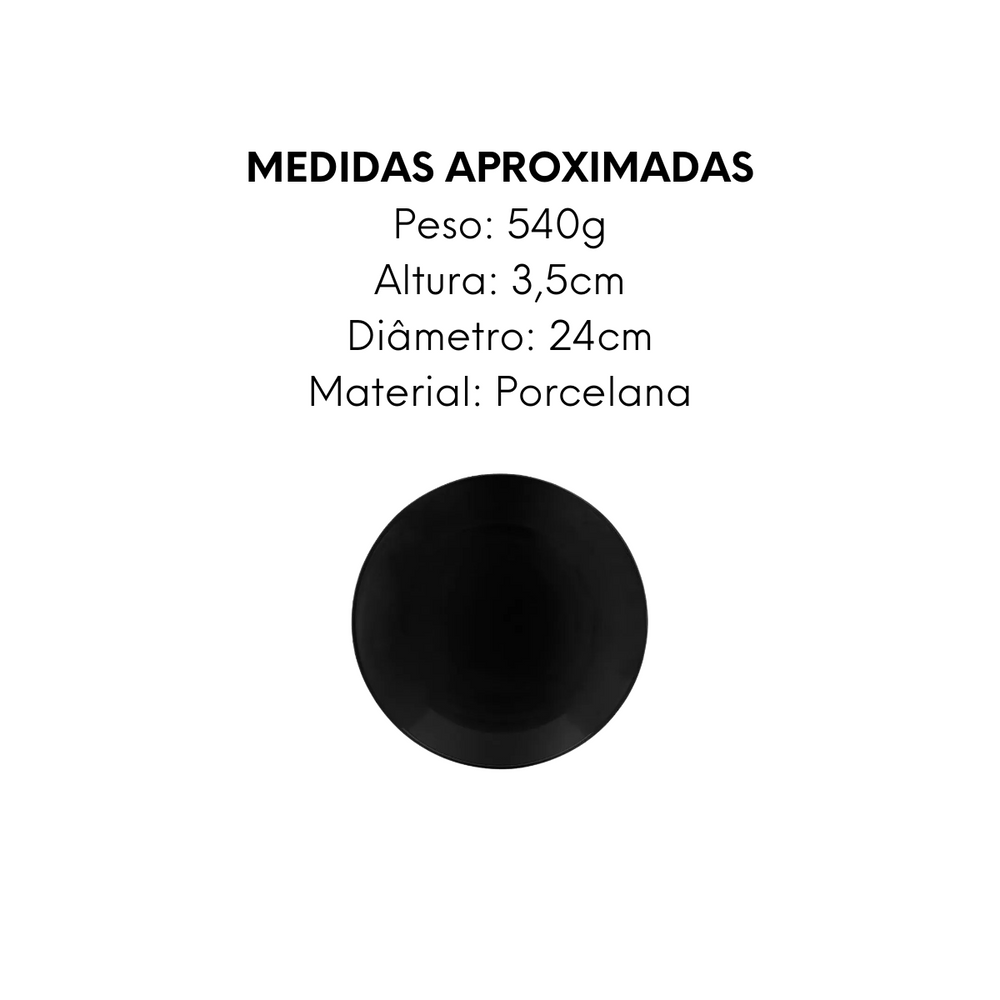 Prato Fundo Coup Black Oxford Oxford