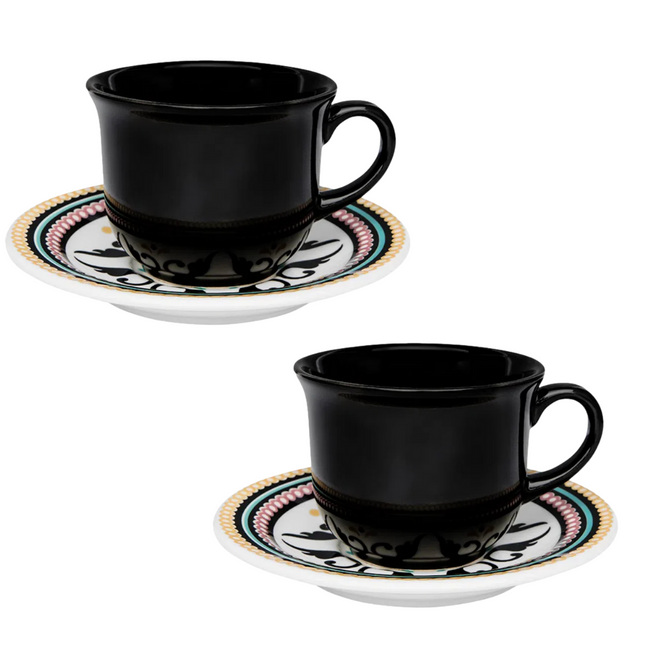 Kit 2 Xicara Chá Floreal Luiza Oxford - A Gourmet Hover Image