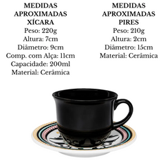 Kit 2 Xicara Chá Floreal Luiza Oxford