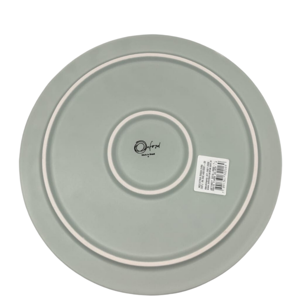 Prato Fundo de Porcelana Oxford Menta Oxford