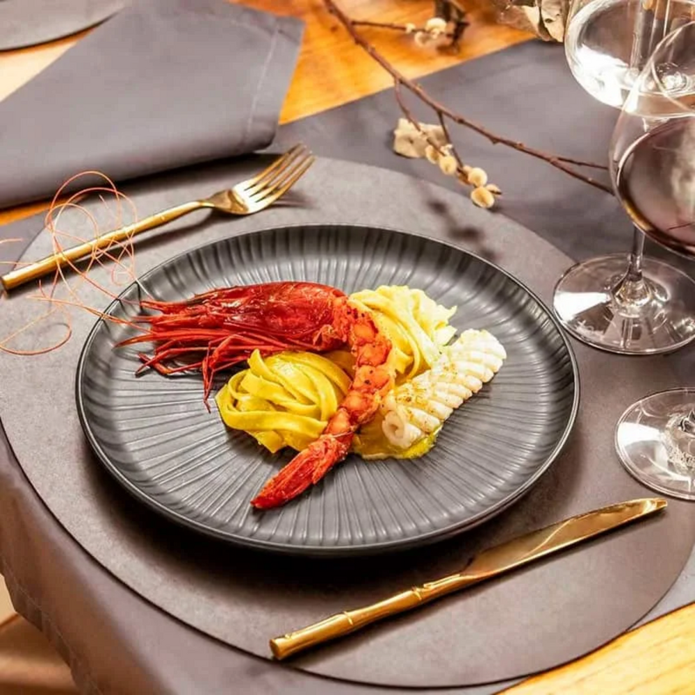 Prato Raso Onix de Cerâmica Oxford - A Gourmet