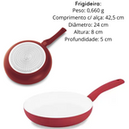 Conjunto de Panelas Hércules 5 Peças Vermelho Hercules