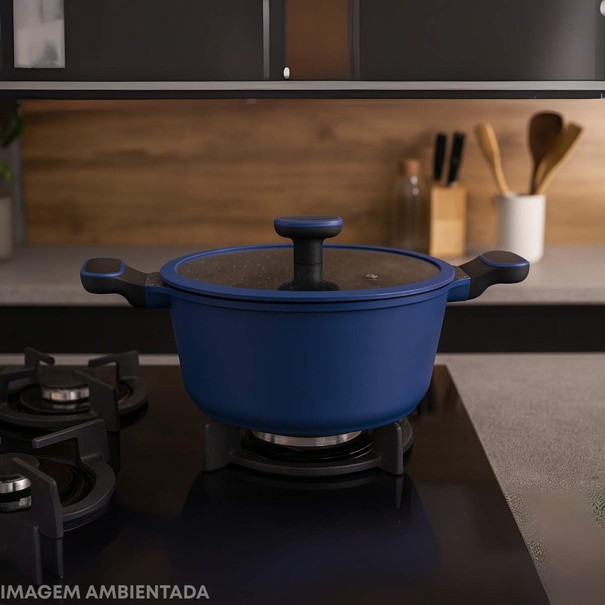Caçarola Com Tampa 4,5L Azul Marine