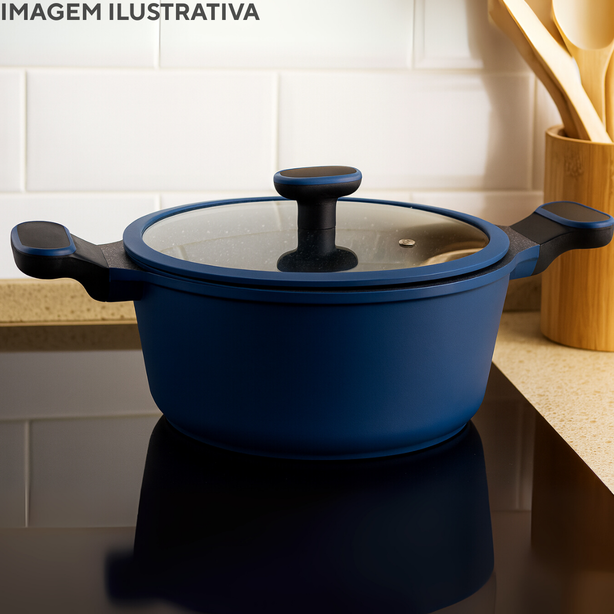 Caçarola Com Tampa 6,9L Azul Marine