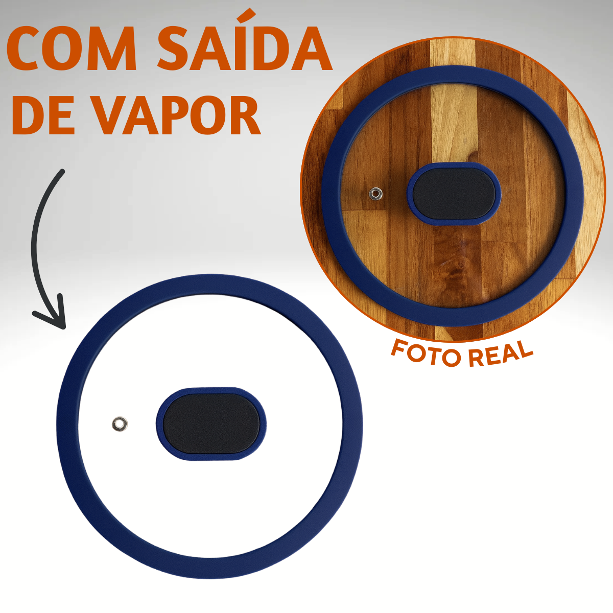 Panela Com Tampa 1,9L Azul Cerâmica