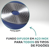 Frigideira Wok Com Tampa Hércules 4,6L